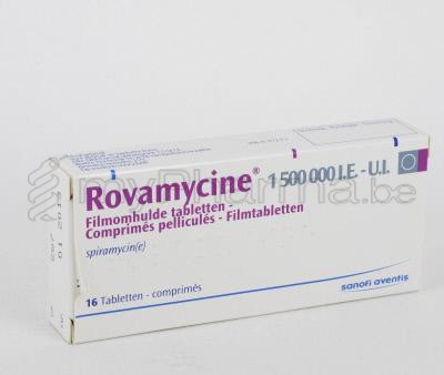 Pharmacie Parent Sprl Substances Actives S Spiramycine Rovamycine 500 Mg 16 Comp Pharmacie Parent Sprl Substances Actives S Spiramycine Rovamycine 500 Mg 16 Comp
