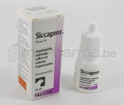 SICCAGENT 2% 10 ML COLLYRE (médicament)