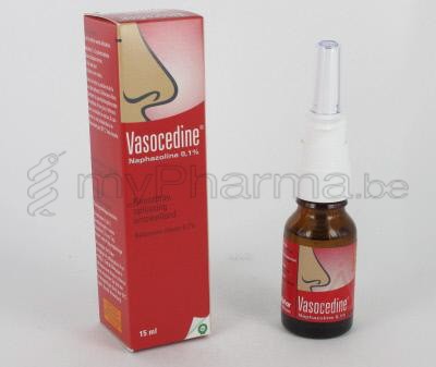 VASOCEDINE 0,1% 15 ML SPRAY NASALE (médicament)