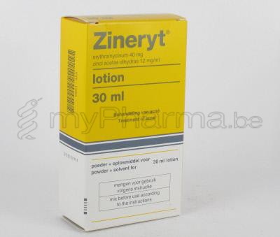 ZINERYT 4% 30 ML LOTION  (médicament)