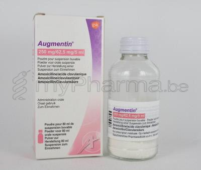 Pharmacie Parent Sprl Augmentin 250mg 5ml 80 Ml Sirop