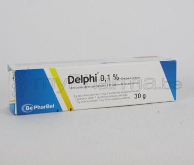 DELPHI 0,1% 30 G CRÈME  (médicament)