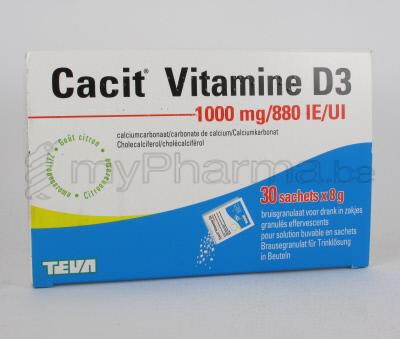 CACIT VITAMINE D3 1000/880 30 SACHETS (médicament)