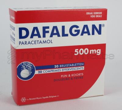 DAFALGAN 500 MG 20 COMP EFFERV    (médicament)