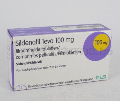 Pharmacie Parent SPRL : Home Substances actives - S - Sildénafil - SILDENAFIL TEVA 100 COMP