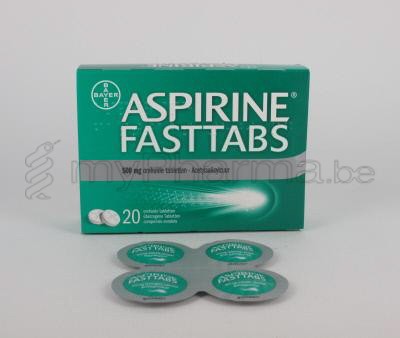 ASPIRINE FASTTABS 500 MG 20 COMP            (médicament)