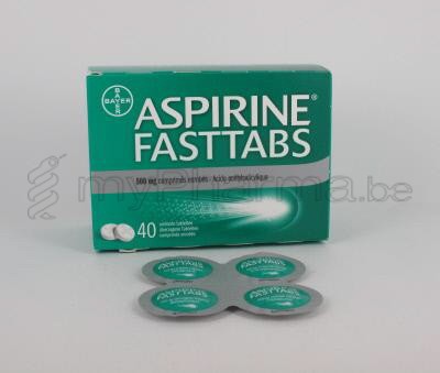 ASPIRINE FASTTABS 500 MG 40 COMP            (médicament)