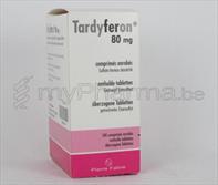 Pharmacie Parent SPRL : Substances actives - I - Fer - TARDYFERON 80 MG ...
