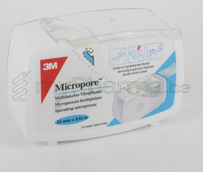 MICROPORE 3M 25MMX9,14M NOUVEAU DEROULEUR 1530-1 (dispositif médical)