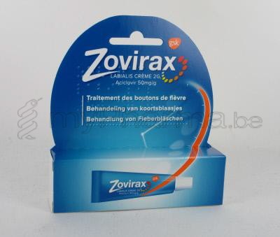 ZOVIRAX LABIALIS 5% 2 G CRÈME (médicament)