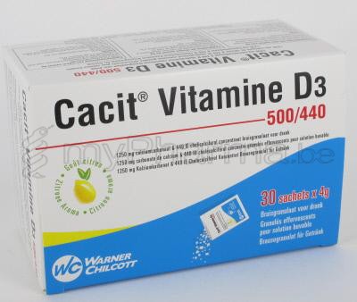 CACIT VITAMINE D3 500/440 30 SACHETS (médicament)