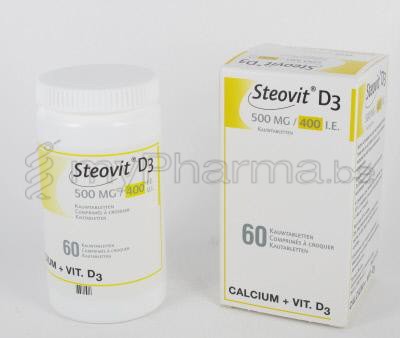 STEOVIT D3 500/400 60 COMP À CROQUER CITRON (médicament)
