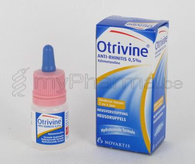 5 X Gouttes Nasales Otrivin Pédiatriques 10 Ml - Décongestionnant Rhume - Neuf