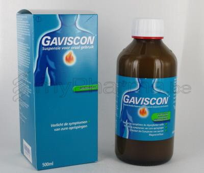 GAVISCON MENTHE 500 ML SUSP BUVABLE (médicament)