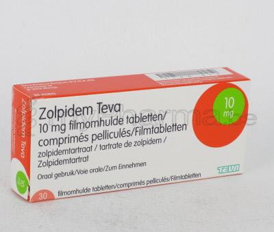 ukuelige sollys håber Pharmacie Parent SPRL : Home > Substances actives - Z - Zolpidem - ZOLPIDEM  TEVA 10 MG 30 COMP