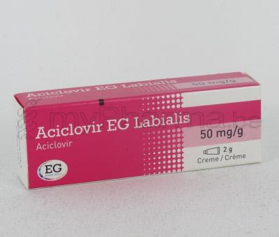 ACICLOVIR LABIALIS EG 5% 2 G CRÈME (médicament)