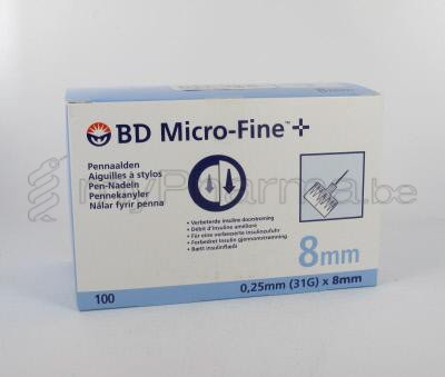 BD MICROFINE+ AIG. STYLO TW 8,0MM 31G 100 320792 (dispositif médical)