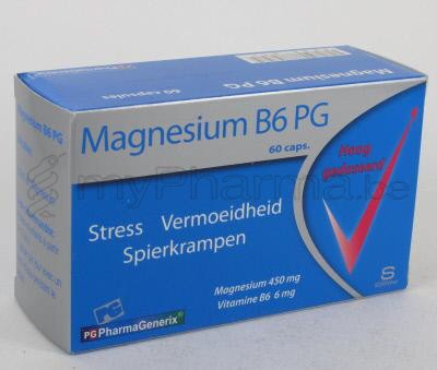 PHARMAGENERIX MAGNESIUM B6 PG 60 caps (complément alimentaire)