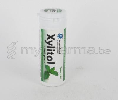 MIRADENT CHEWING GUM XYLITOL MENTHE VERTE SS 30 (complément alimentaire)