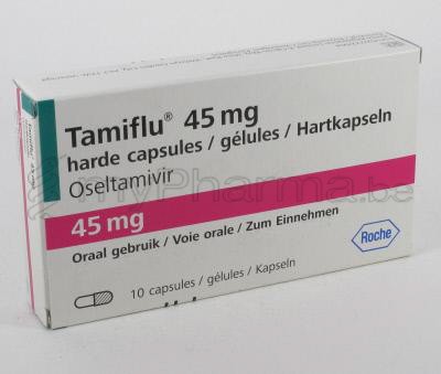 Pharmacie Parent SPRL : Substances actives - O - Oseltamivir - TAMIFLU 45 MG 10 CAPS