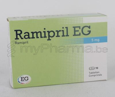 Pharmacie Parent SPRL : Home > RAMIPRIL EG 5 MG 98 COMP