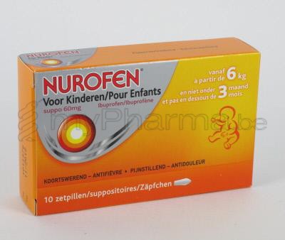 NUROFEN 60 MG  10 SUPPO (médicament)
