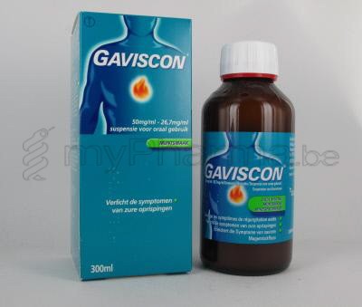 GAVISCON MENTHE 300 ML SUSP BUVABLE (médicament)