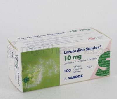LORATADINE SANDOZ 10 MG  100 COMP   (médicament)