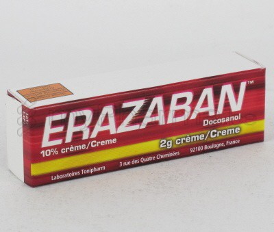 ERAZABAN 10% 2 G CRÈME                        (médicament)