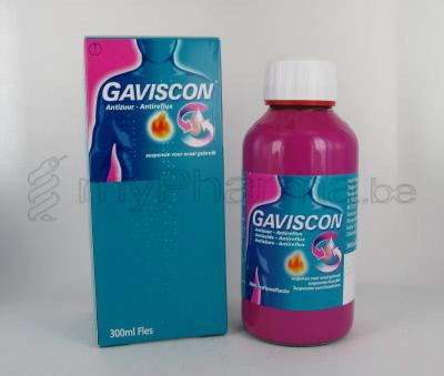 GAVISCON ANTI-ACIDE ANTIREFLUX 300 ML SUSPENSION BUVABLE  (médicament)