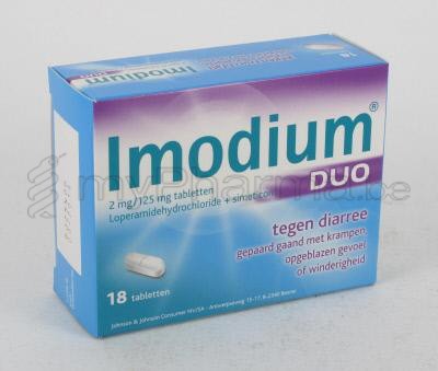 IMODIUM DUO 18 COMP                             (médicament)