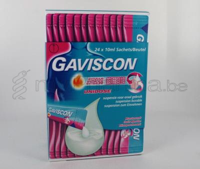 GAVISCON ANTI-ACIDE ANTIREFLUX 24 SACHETS        (médicament)