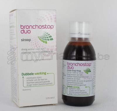 BRONCHOSTOP DUO 120 ML SIROP                             (médicament)