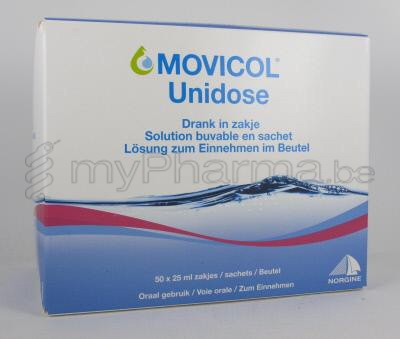 MOVICOL UNIDOSE 13,7G/25ML 50 SACHETS (médicament)