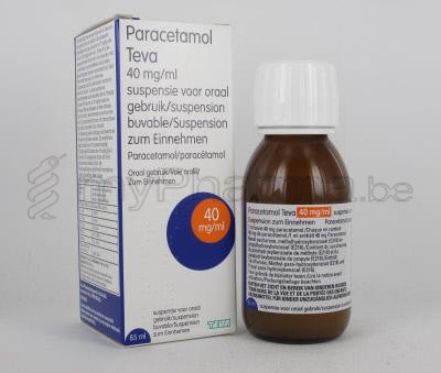 PARACETAMOL TEVA 40MG/ML 85 ML SUSP BUVABLE   (médicament)