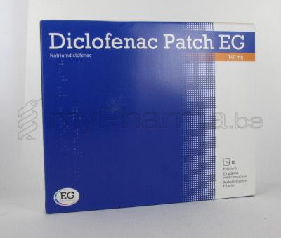 DICLOFENAC PATCH EG 140 MG 10 EMPLÂTRES              (médicament)