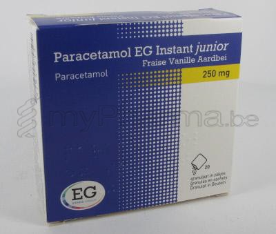 PARACETAMOL EG INSTANT JUNIOR 250 mg 20 sachets (médicament)